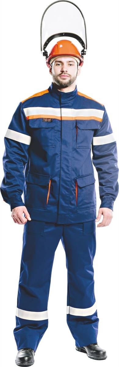 Костюм 14 кал/см2 из огнезащитной ткани WORKER (куртка/брюки) электродуга -купить в Тюмени оптом в интернет-магазине: цены
